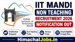 IIT Mandi Non Teaching Recruitment 2026 Notification Out, Apply Now for 9 Posts
