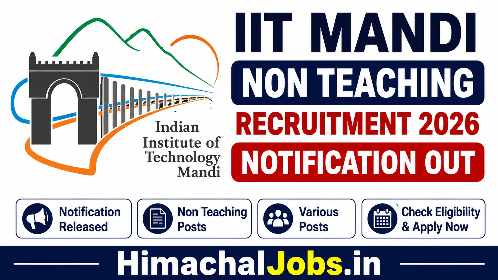IIT Mandi Non Teaching Recruitment 2026 Notification Out, Apply Now for 9 Posts