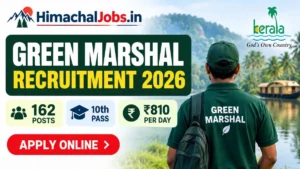 CMD Kerala Green Marshal Recruitment 2026 162 Posts, 10th Pass Apply Online, Salary ₹810 Per Day