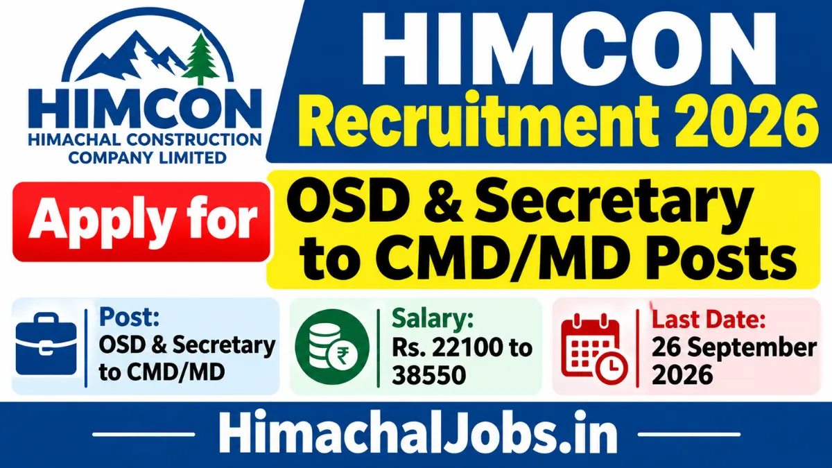 HIMCON Recruitment 2026