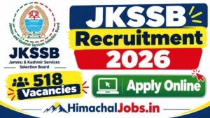 JKSSB Recruitment 2026