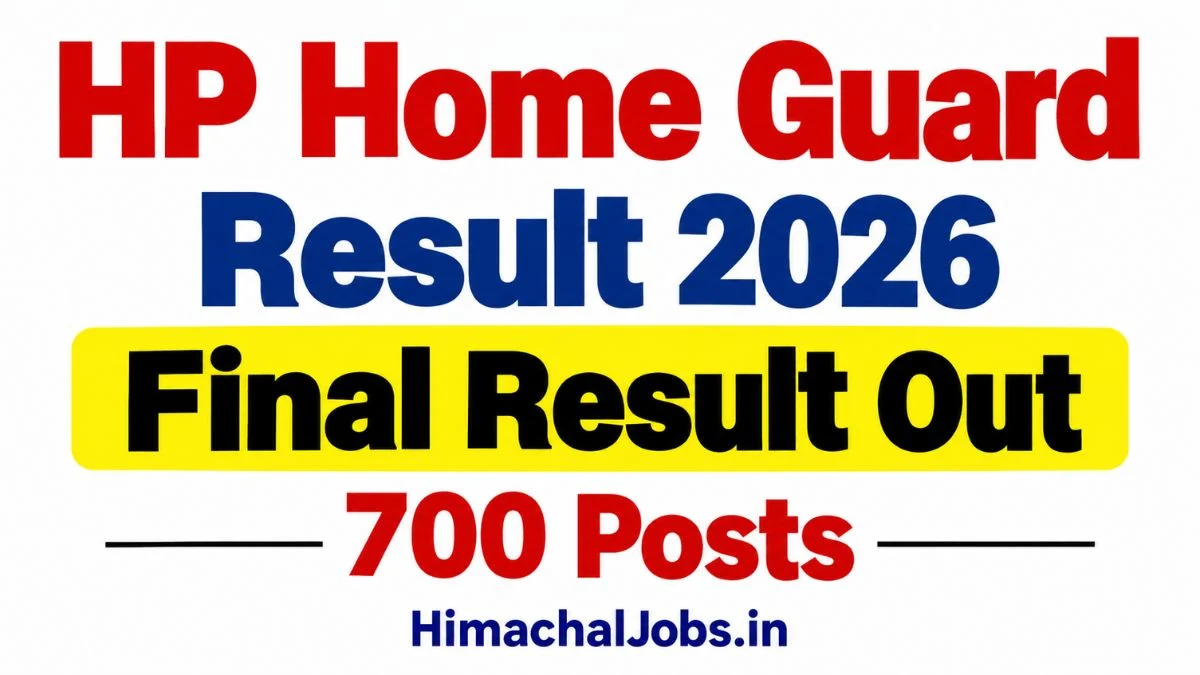 HP Home Guard Result 2026 Final Result Out – 700 Posts