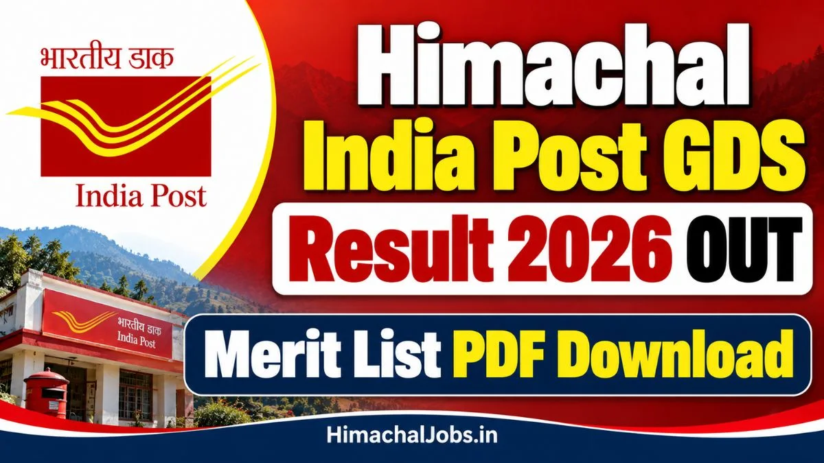 Himachal India Post GDS Result 2026